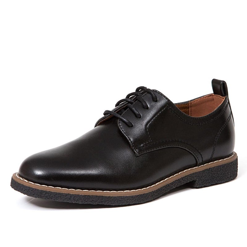 Deer Stags Boys' Zander Lace-up Dress Comfort Oxford Formal Kidsâ€™ Shoes / Black / Big Kid 5.5 / Medium